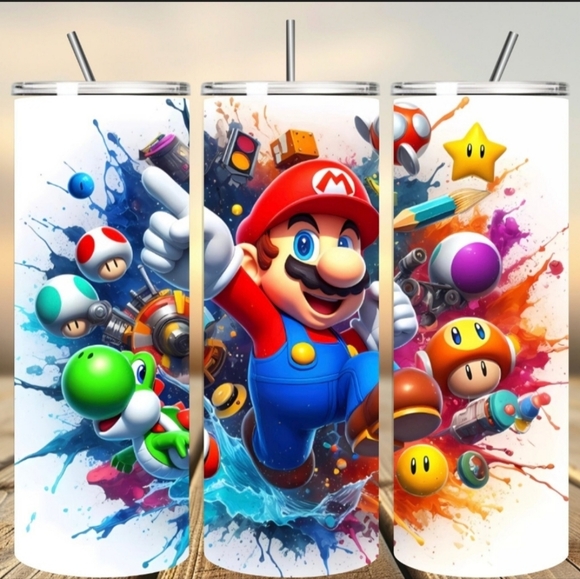 Mario Brothers 20oz Tumbler - Picture 1 of 5